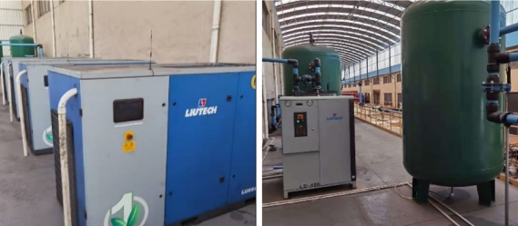 柳泰克空壓機(jī)-工業(yè)車間實(shí)拍圖